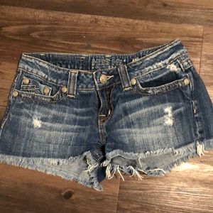 Denim jean shorts
